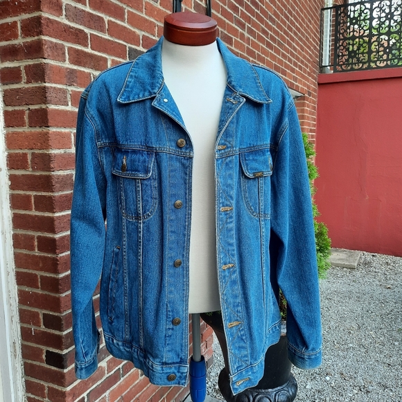 Lee Vintage 90's Denim Trucker Jacket Unisex Spring Blogger - Picture 12 of 12